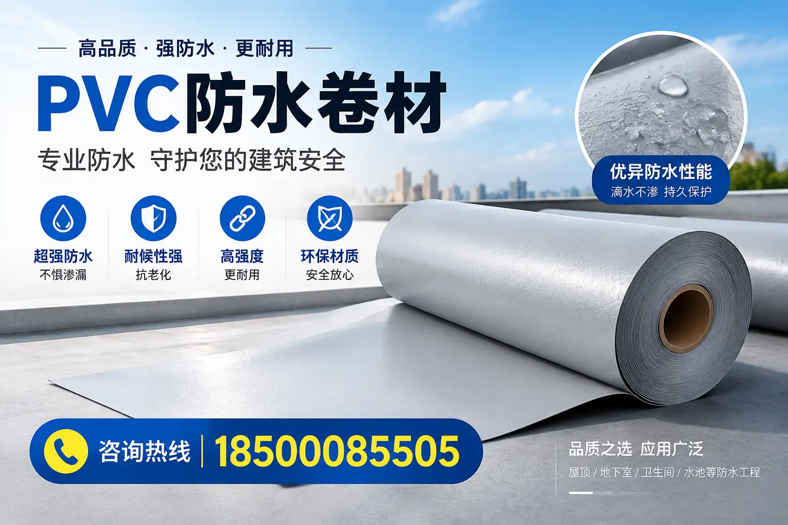 湛江地区pvc防水卷材的市场现状与发展趋势